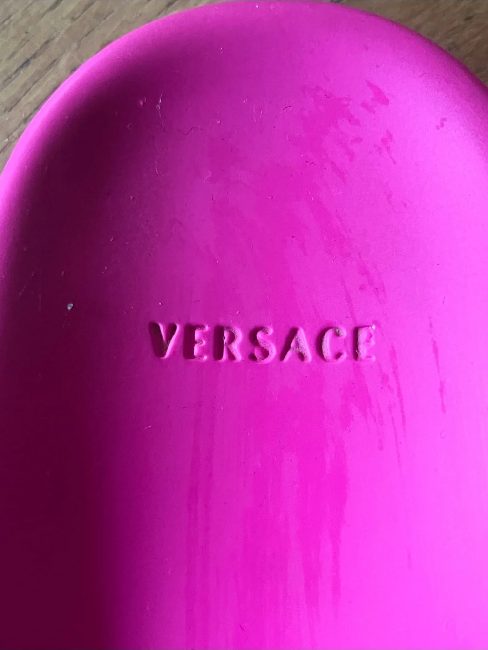 Versace Hot Pink Medusa Slide Sandals